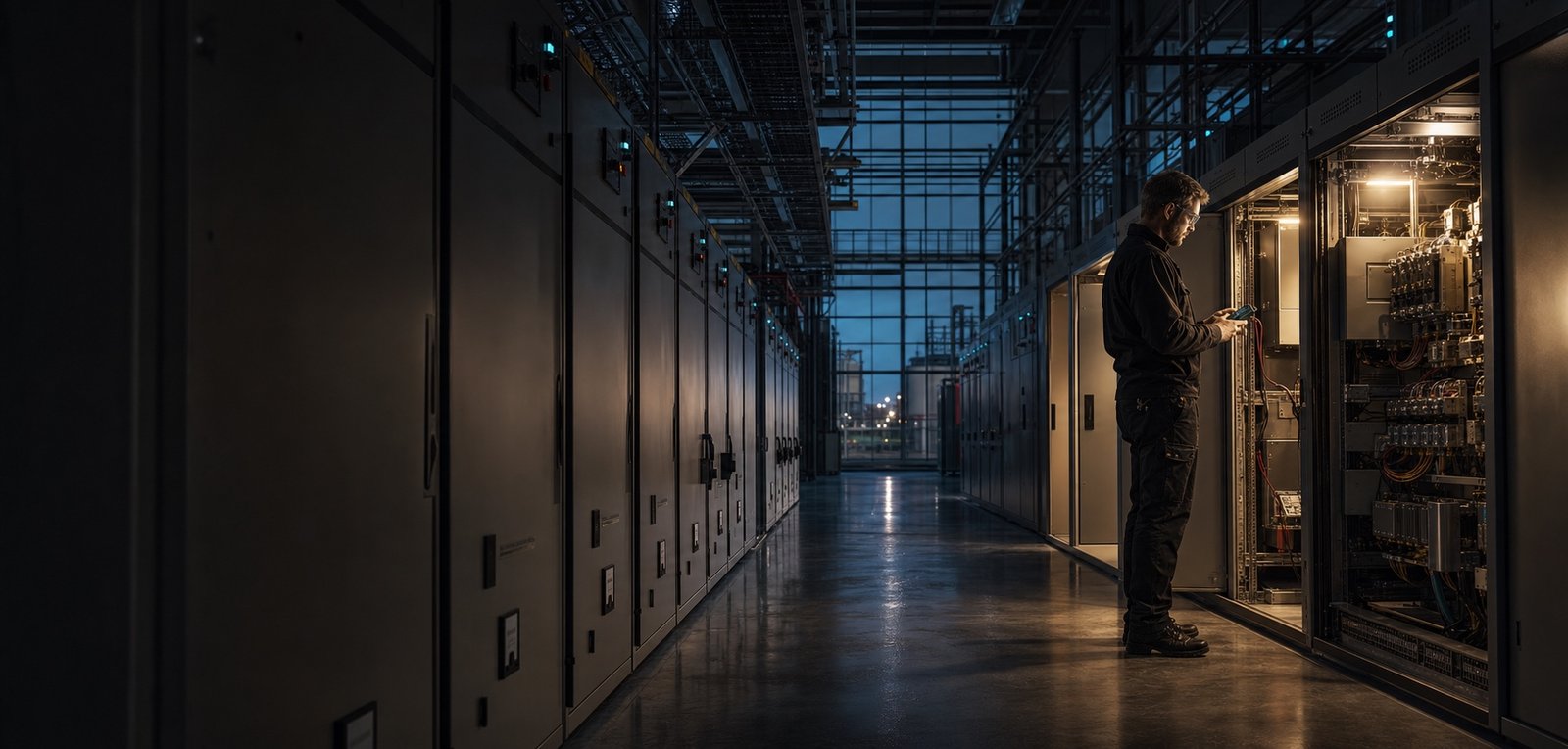 Industrielle Schaltanlagen in einem wachsenden Technologieunternehmen