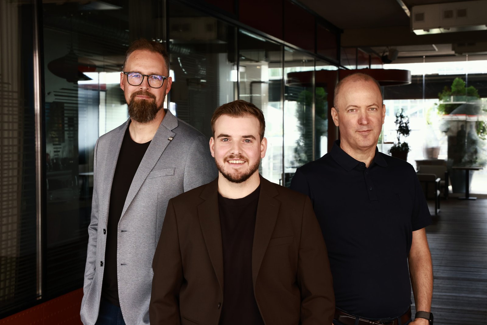 Christian Tramborg, Sebastian Pille und Matthias Johansson von CESM