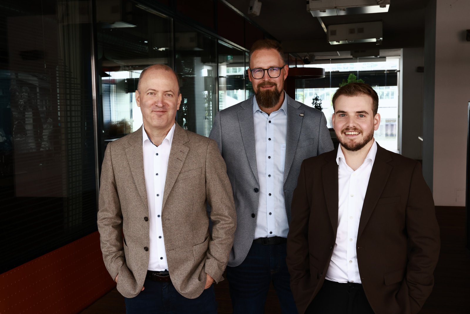 Matthias Johansson, Christian Tramborg und Sebastian Pille als Geschäftsführung von CESM