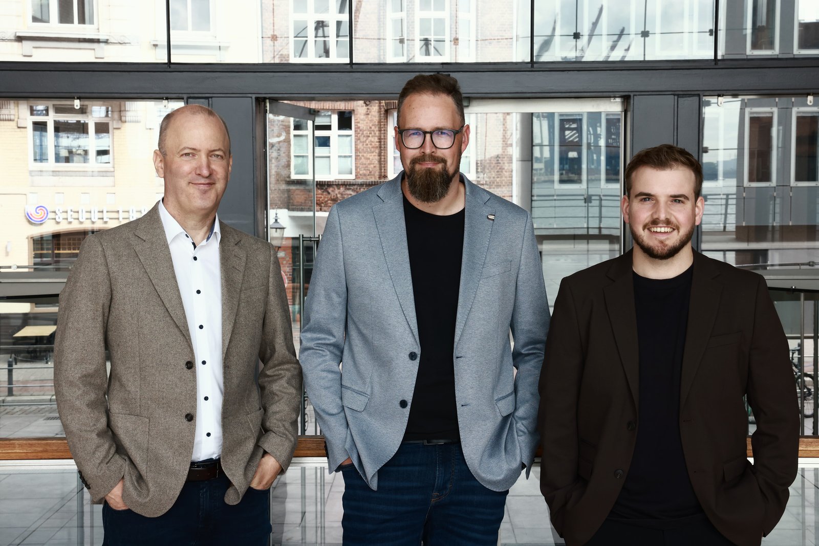 Die CESM-Geschäftsführer Matthias Johansson, Christian Tramborg und Sebastian Pille